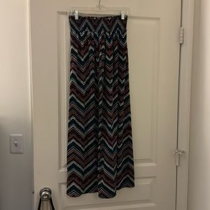 Printed maxi skirt. Size M Medium
